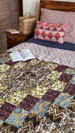 Patchwork Reversible Single Bed Quilt - Image 3