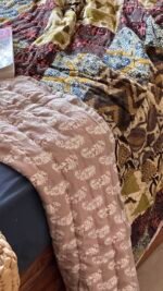 Patchwork Reversible Single Bed Quilt - Image 7