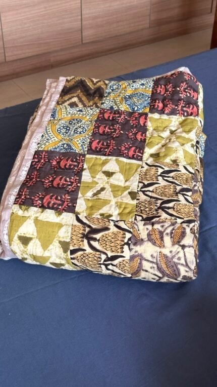 Patchwork Reversible Single Bed Quilt