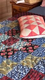 Patchwork Reversible Single Bed Quilt - Image 2