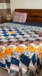 Colorful Patchwork Double Bed Quilt