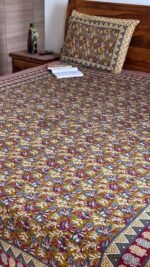 Kalamkari King Size Cotton Bedsheet - Image 2