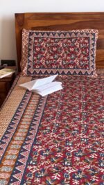 Kalamkari King Size Bedsheet - Image 2