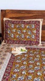 Kalamkari King Size Bedsheet - Image 6