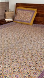 Ajrakh King Size Cotton Bedsheet - Image 2