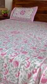 Saba King Size Cotton Bedsheet