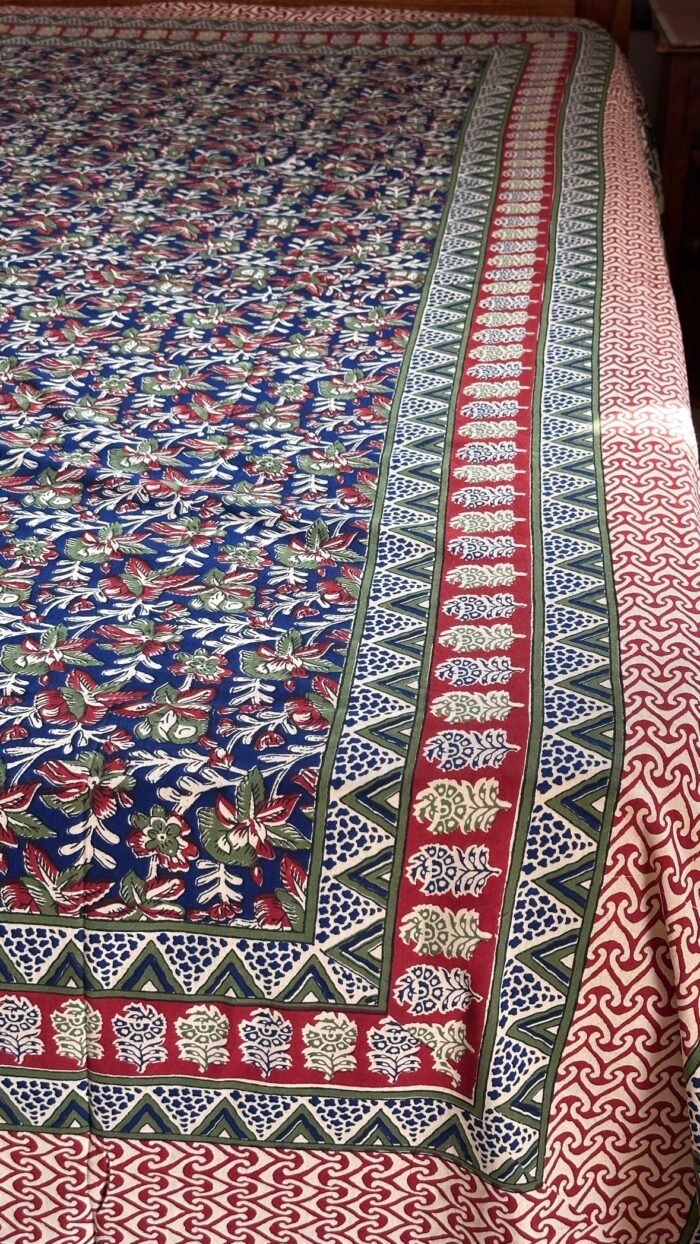 Kalamkari King Size Cotton Bedsheet - Image 4