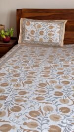 Saba King Size Cotton Bedsheet - Image 3