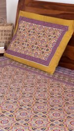 Ajrakh King Size Cotton Bedsheet