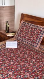 Kalamkari King Size Bedsheet - Image 4