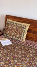 Kalamkari King Size Cotton Bedsheet - Image 3