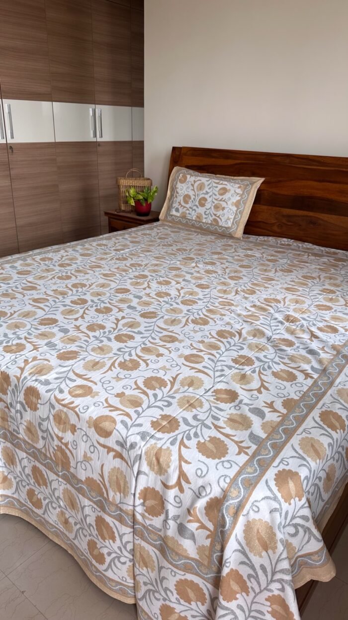 Saba King Size Cotton Bedsheet - Image 6