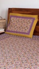 Ajrakh King Size Cotton Bedsheet - Image 6