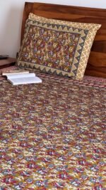 Kalamkari King Size Cotton Bedsheet
