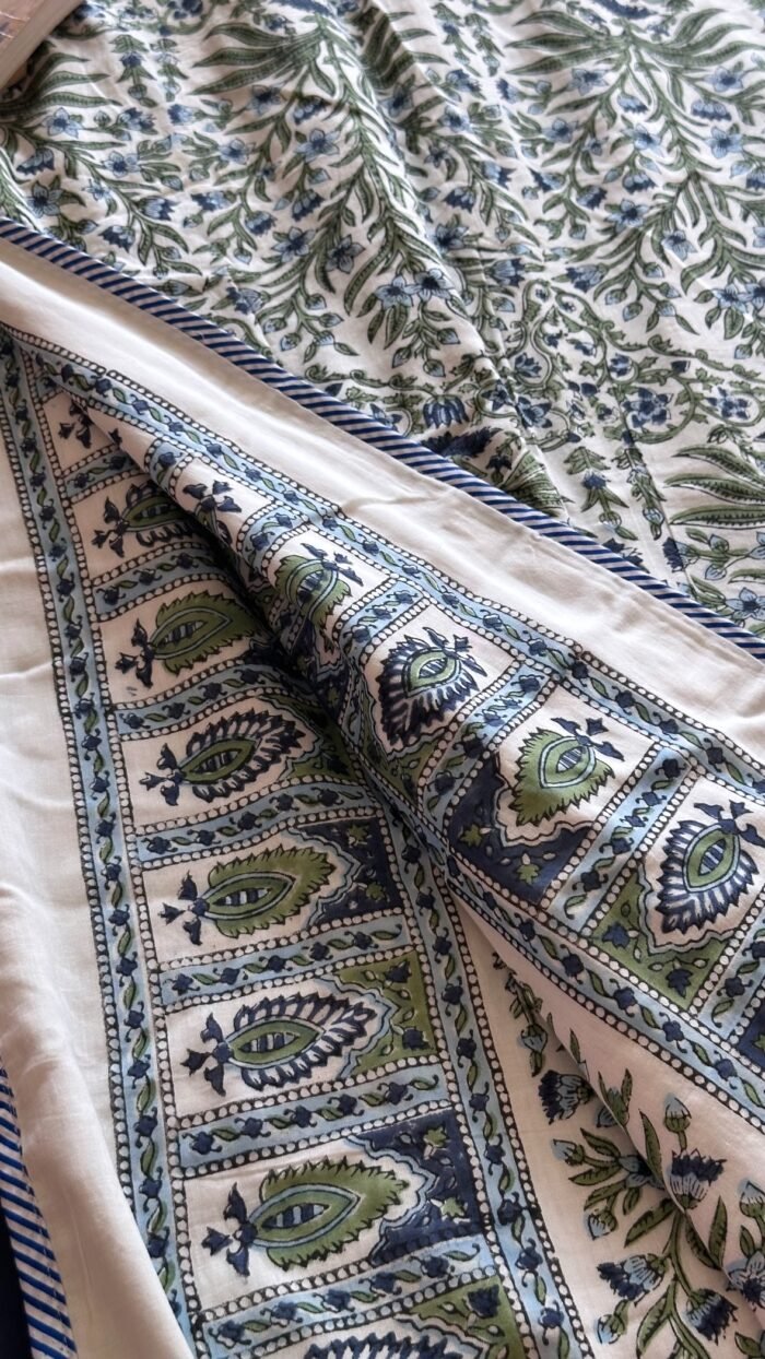 Saanjh Bloom Reversible Handblocked Dohar - Image 6