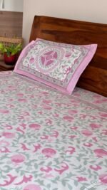 Saba King Size Cotton Bedsheet - Image 2