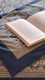 Ajrakh Bloom King Size Bedsheet - Image 4