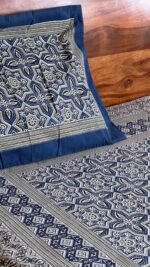 Ajrakh Bloom King Size Bedsheet - Image 3