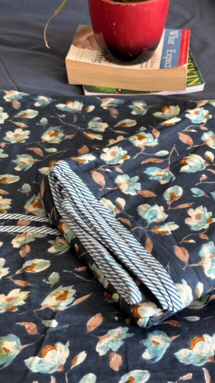 Neela Pushp Cotton Single Dohar (Pair)