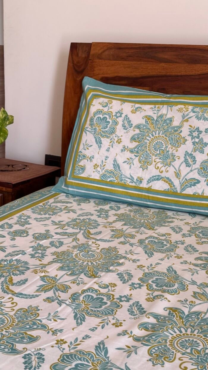 img_7227 Dua King Size Cotton Bedsheet - Image 5