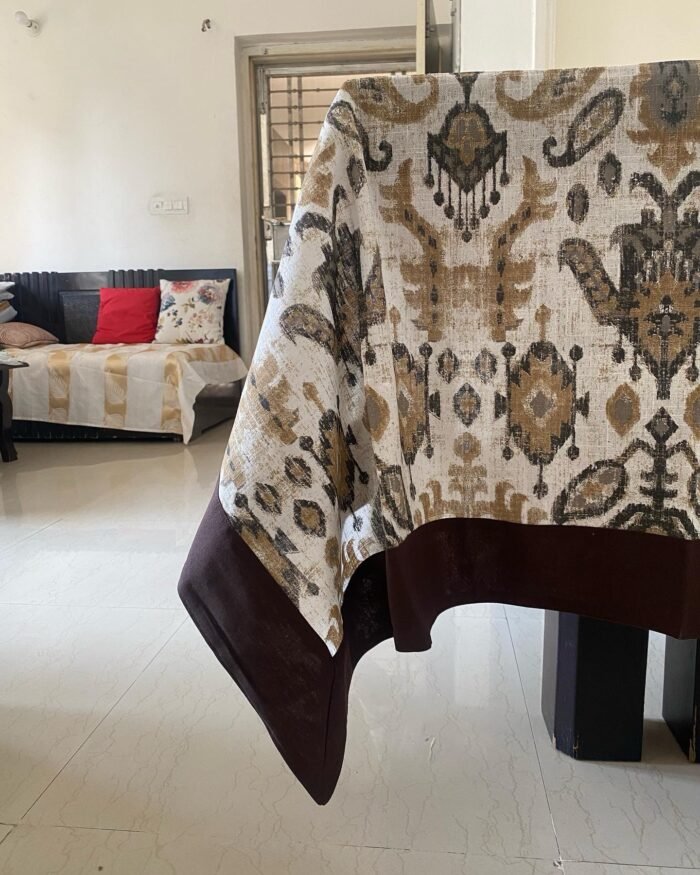4 Seater Thick Cotton Table Cloth - Image 2