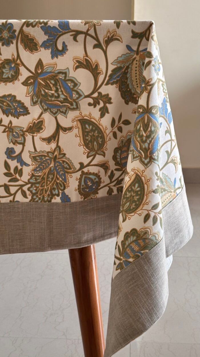 6 seater Thick Cotton Table Cloth - Image 2