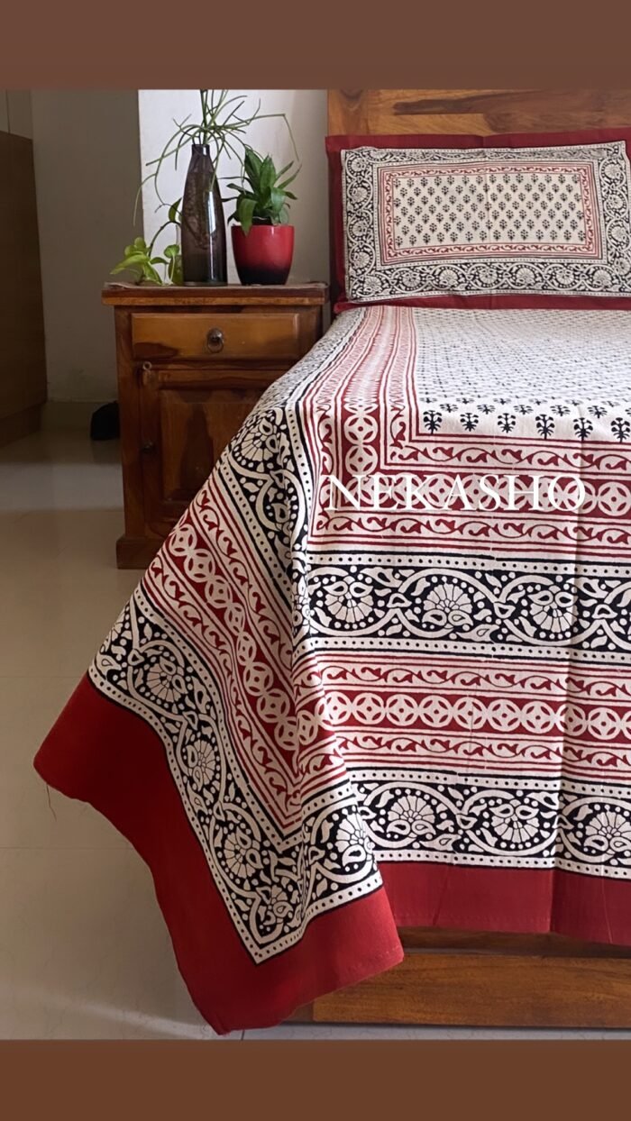 Bagru Single Bed Bedsheet - Image 3