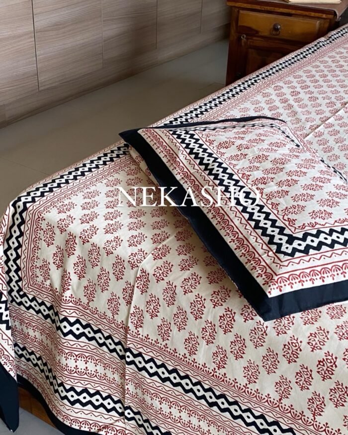 Bagru Single Bed Bedsheet - Image 2