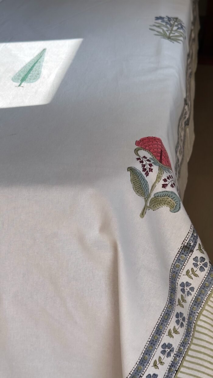 Subha Handblocked King Size Bedsheet - Image 6