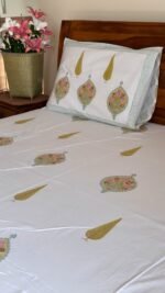Van-pushp Handblocked King Size Bedsheet - Image 7