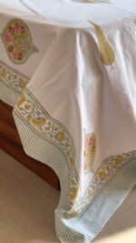Van-pushp Handblocked King Size Bedsheet - Image 4