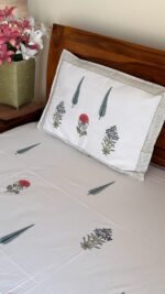 Subha Handblocked King Size Bedsheet