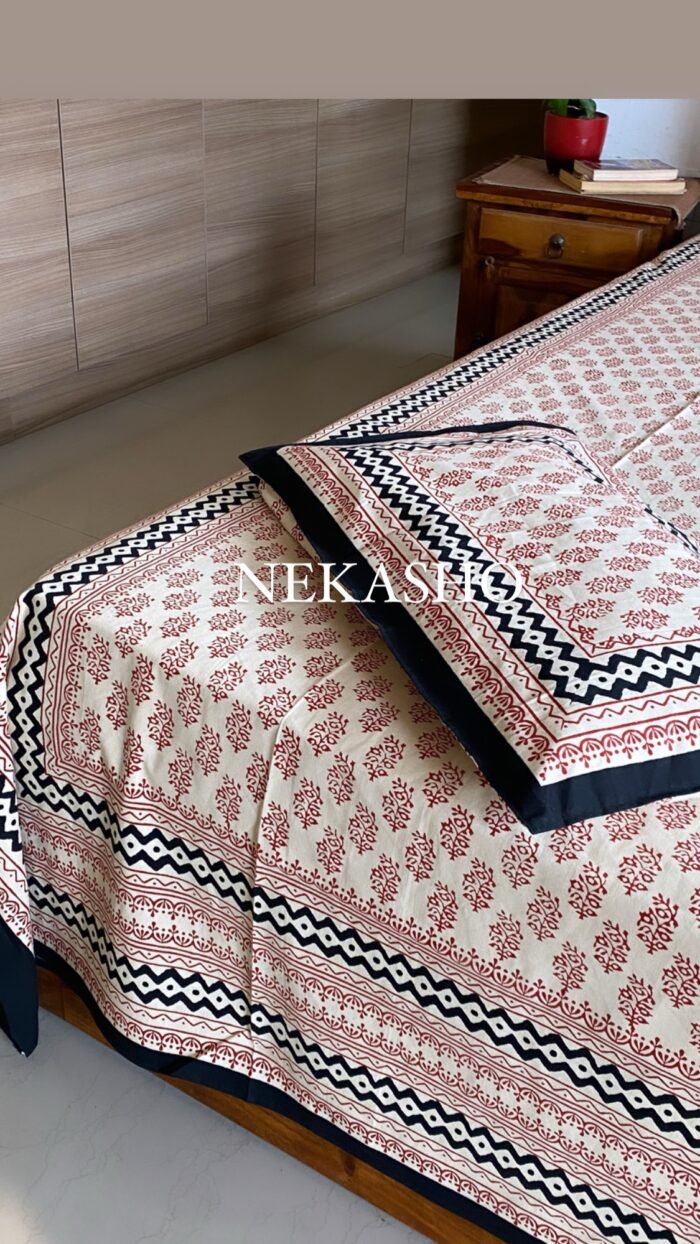 Bagru Single Bed Bedsheet - Image 3