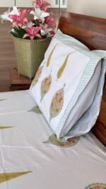 Van-pushp Handblocked King Size Bedsheet - Image 6