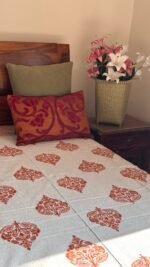 Shubh Handblocked Single Bedsheet - Image 3