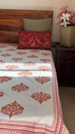 Shubh Handblocked Single Bedsheet