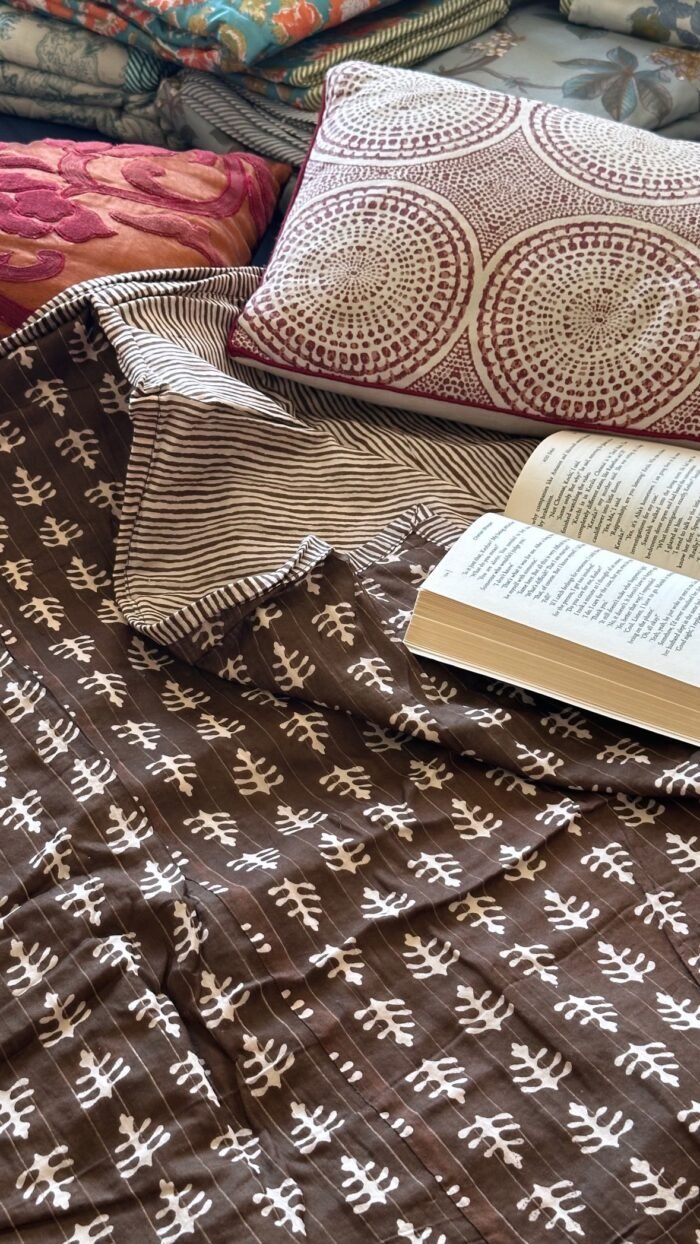 Bagru Bloom Double Mul Cotton Dohar - Image 3
