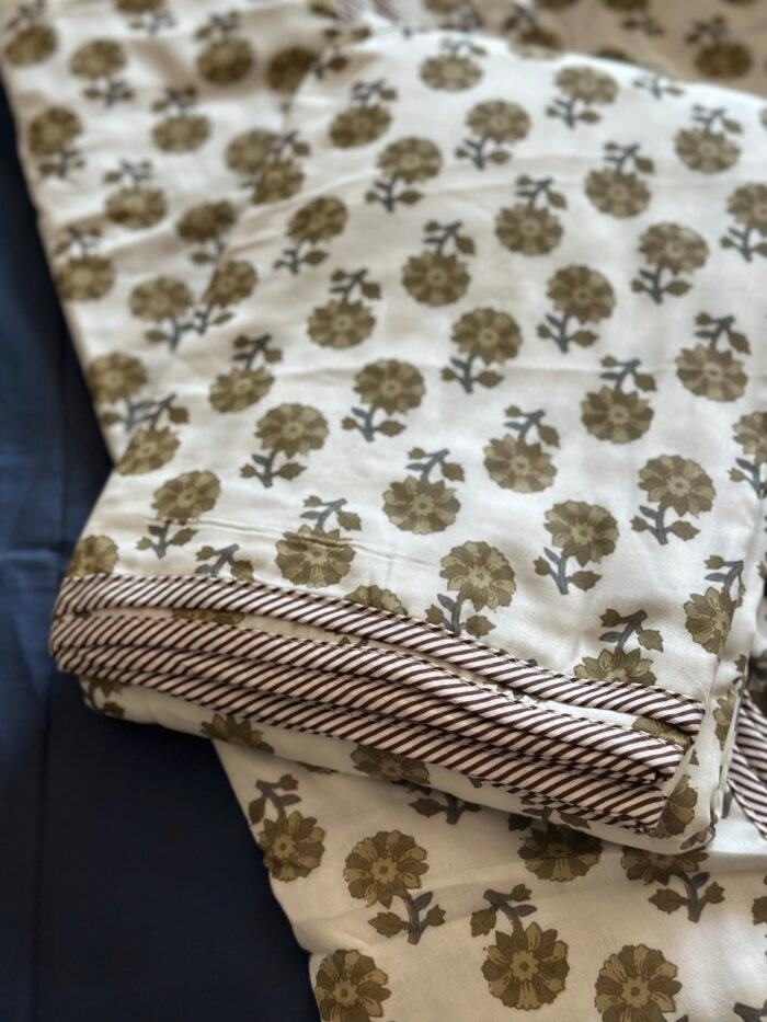 Nindiya Mul Cotton Single(pair) Dohar - Image 3