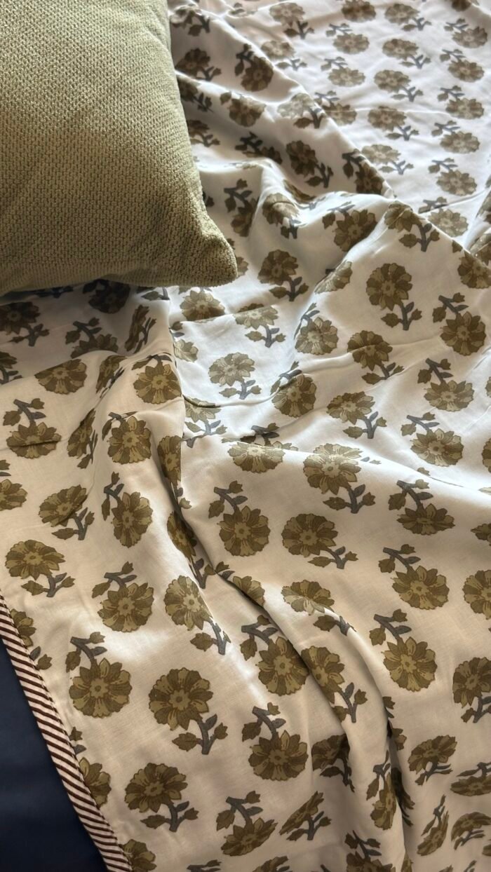 Nindiya Mul Cotton Single(pair) Dohar - Image 2