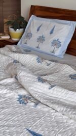 Sage Serenity Handblocked Quilt Set - Image 2