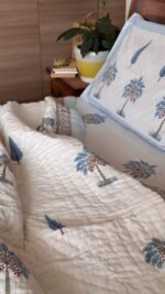 Sage Serenity Handblocked Quilt Set - Image 5