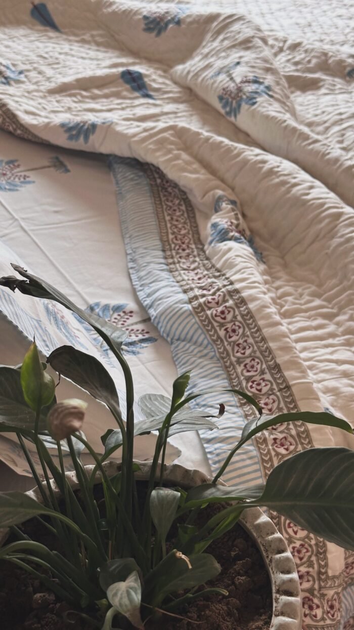 Sage Serenity Handblocked Quilt Set - Image 3
