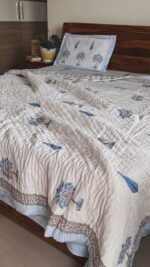 Sage Serenity Handblocked Quilt Set - Image 4