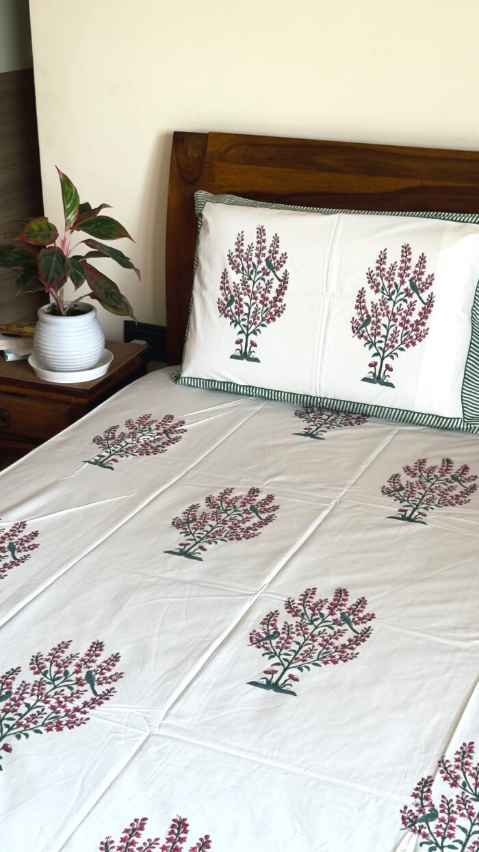 Zariya Premium Handblocked Bedsheet - Image 6