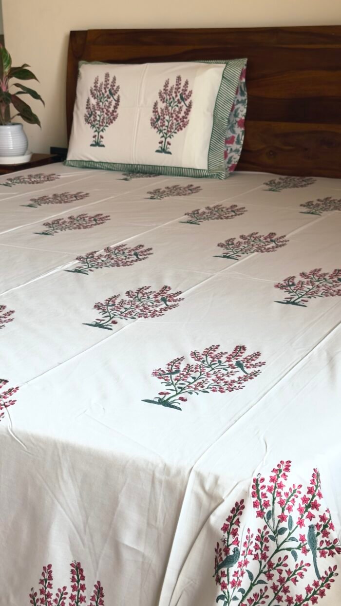 Zariya Premium Handblocked Bedsheet - Image 5
