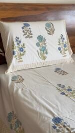 Mehrab Handblocked Premium Bedsheet - Image 4