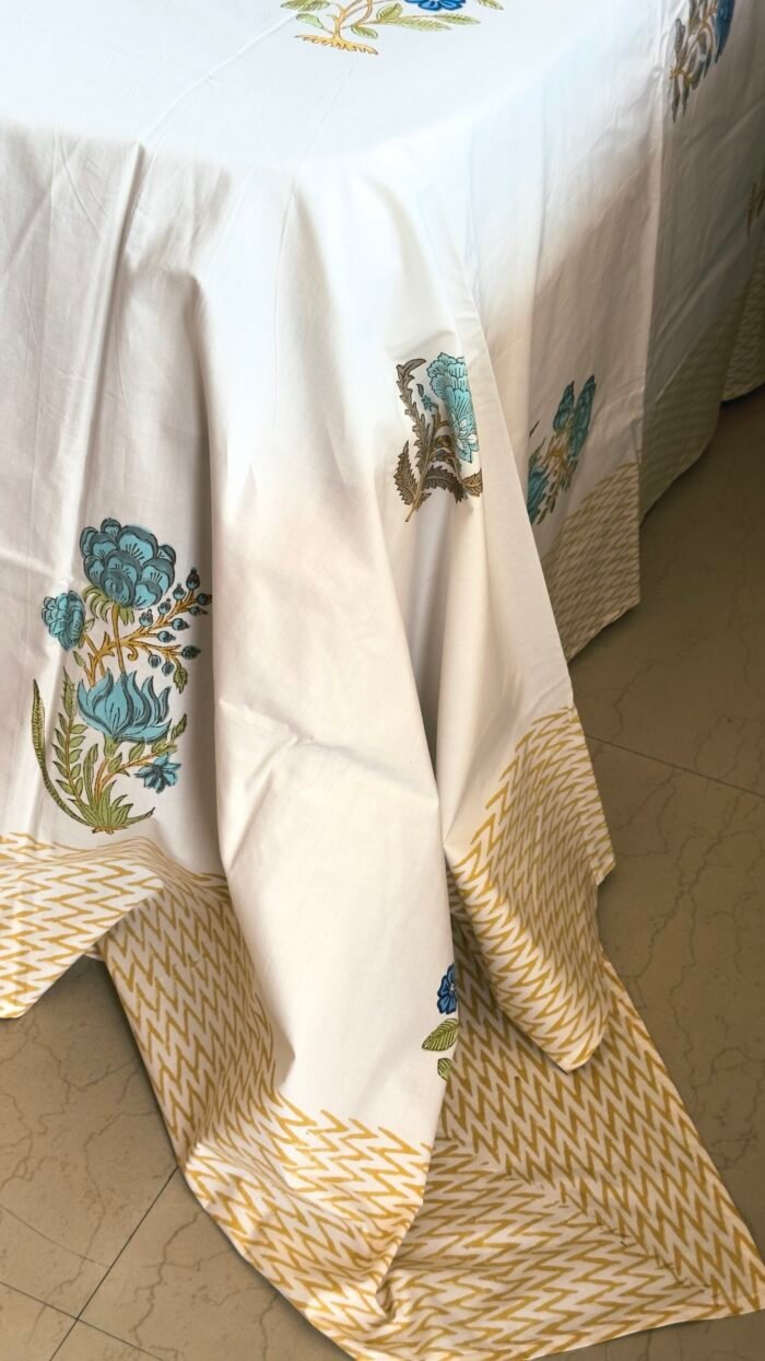 Mehrab Handblocked Premium Bedsheet - Image 7