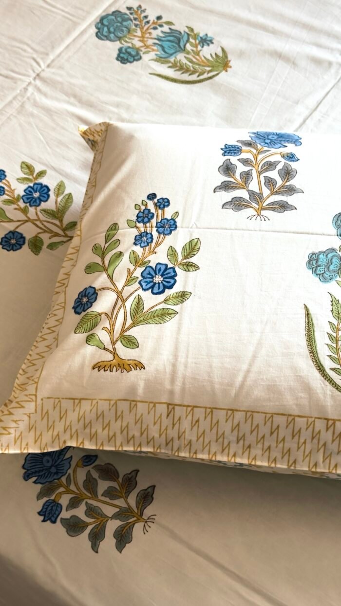 Mehrab Handblocked Premium Bedsheet - Image 5