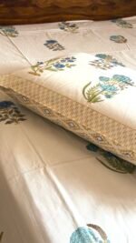 Mehrab Handblocked Premium Bedsheet - Image 3