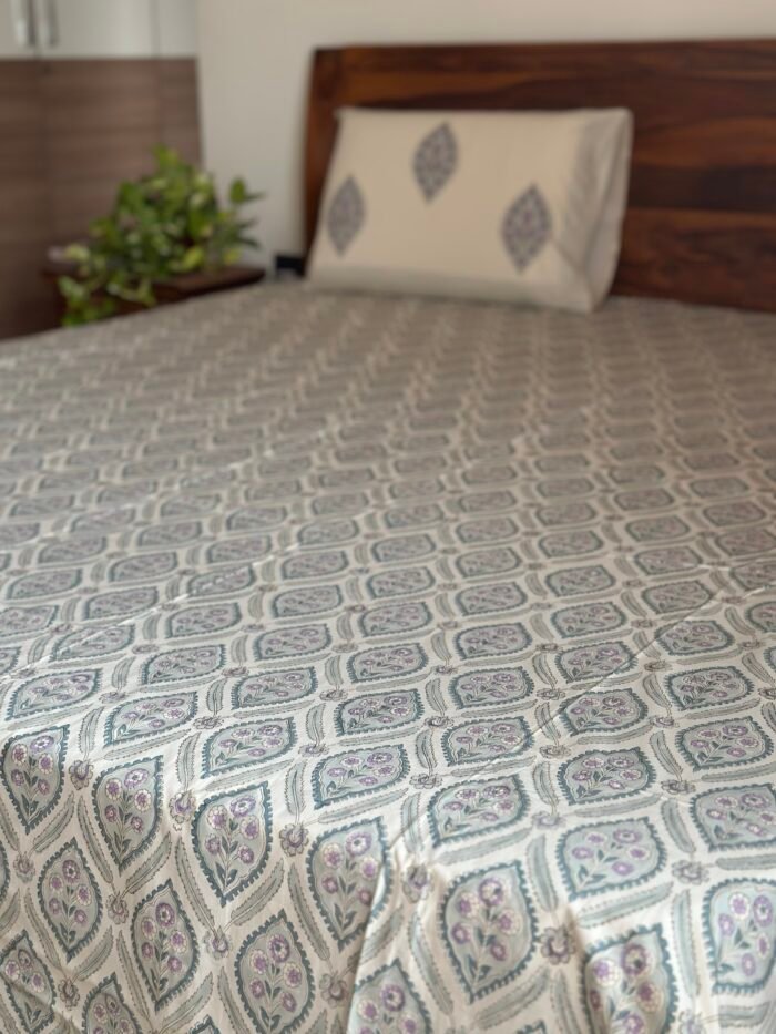 Seren Handblocked Premium Bedsheet - Image 6